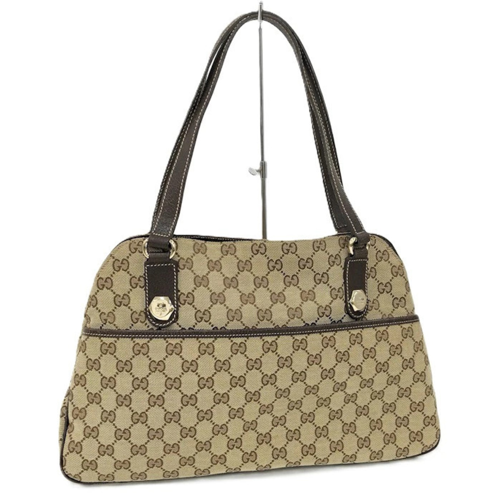 Gucci GG Canvas Charmy shoulder bag beige brown monogram